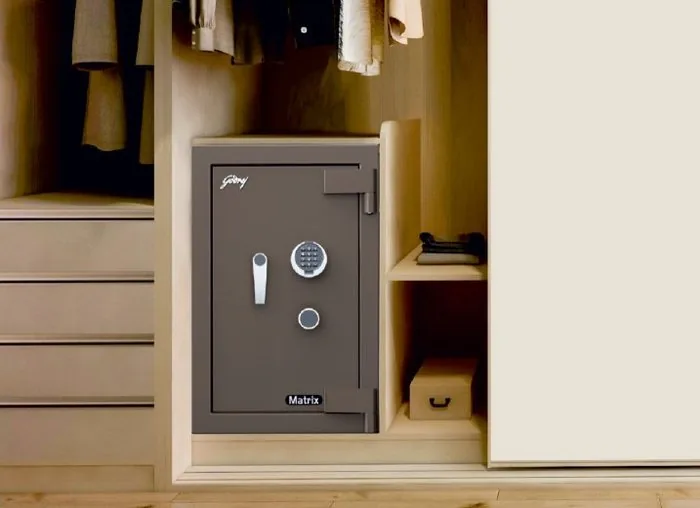 Godrej Matrix Safe in Wardrobe