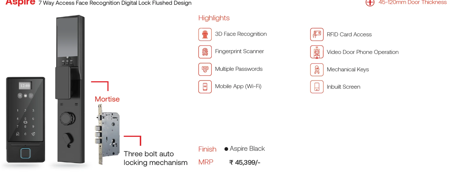 Aspire Face Recognition Lock