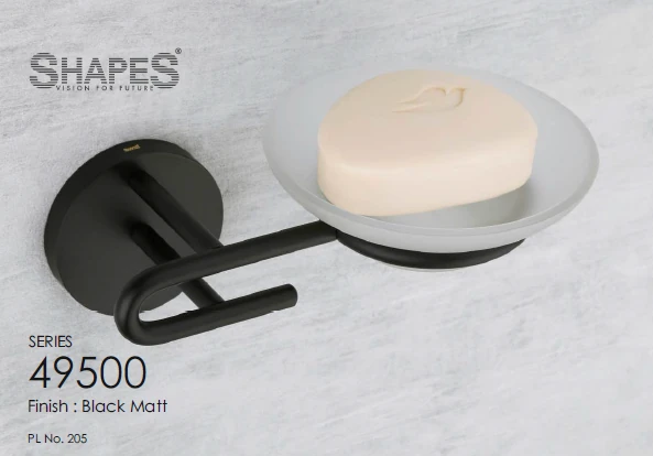 Series 49500 Black Matt Soap Dish