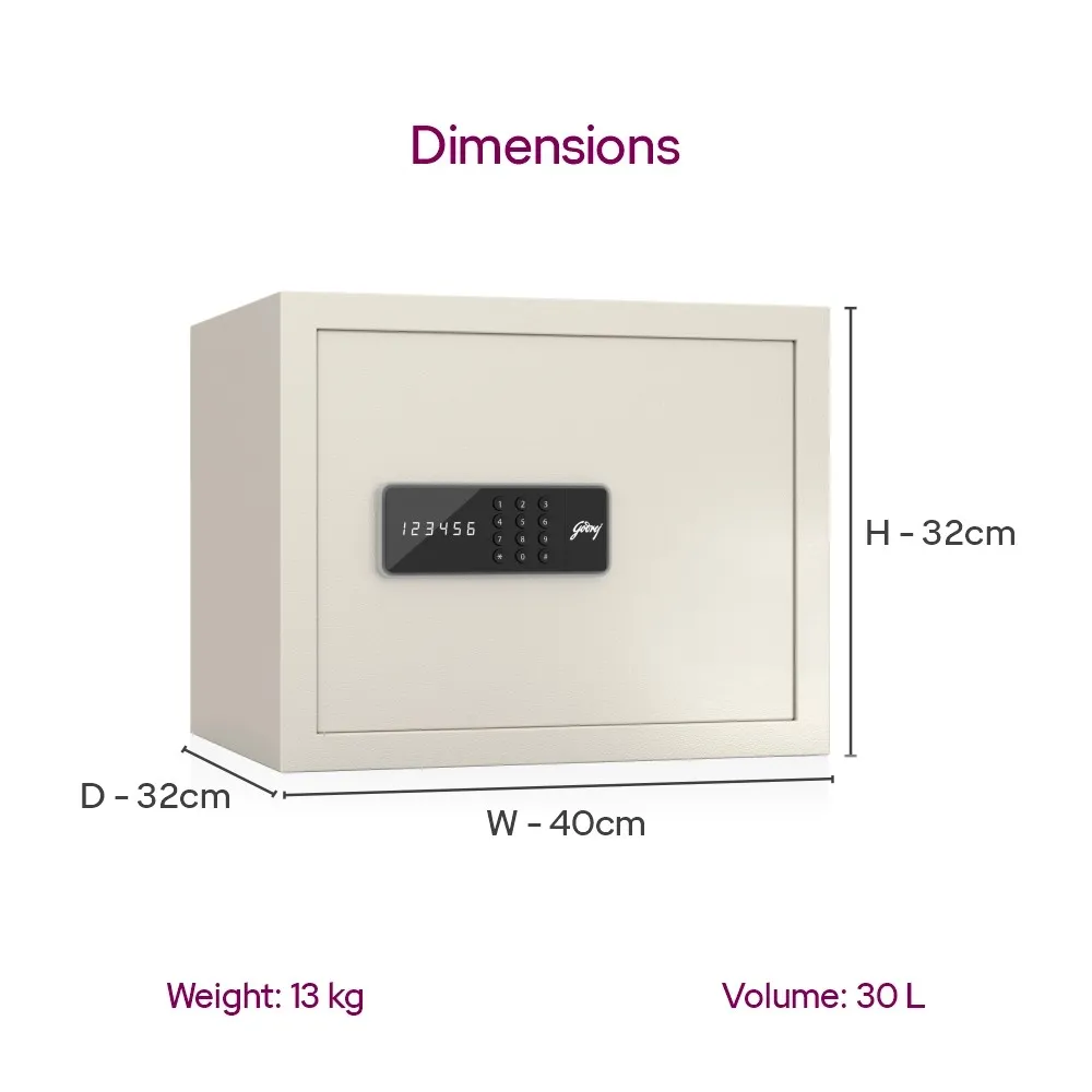 Godrej NX Pro Digital 30L Home Locker (Ebony / Ivory) photo 4