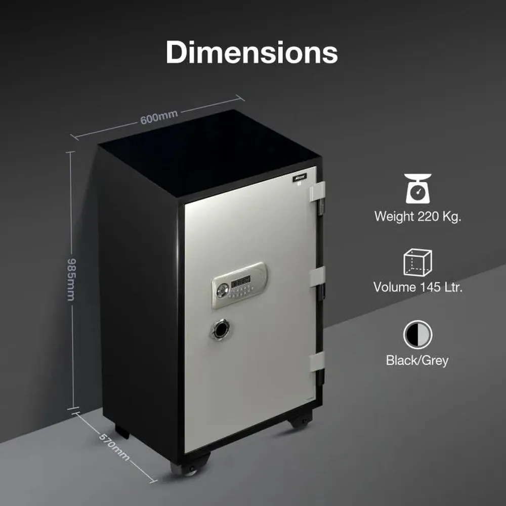 Ozone Fire Warrior-99 Fire Resistant Digital Safe 145 Litres photo 5