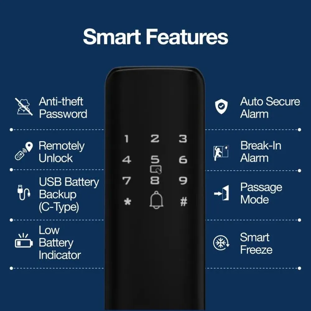 Ozone OZ-FDL-44 Life VDP Integrated Digital Door Lock photo 5