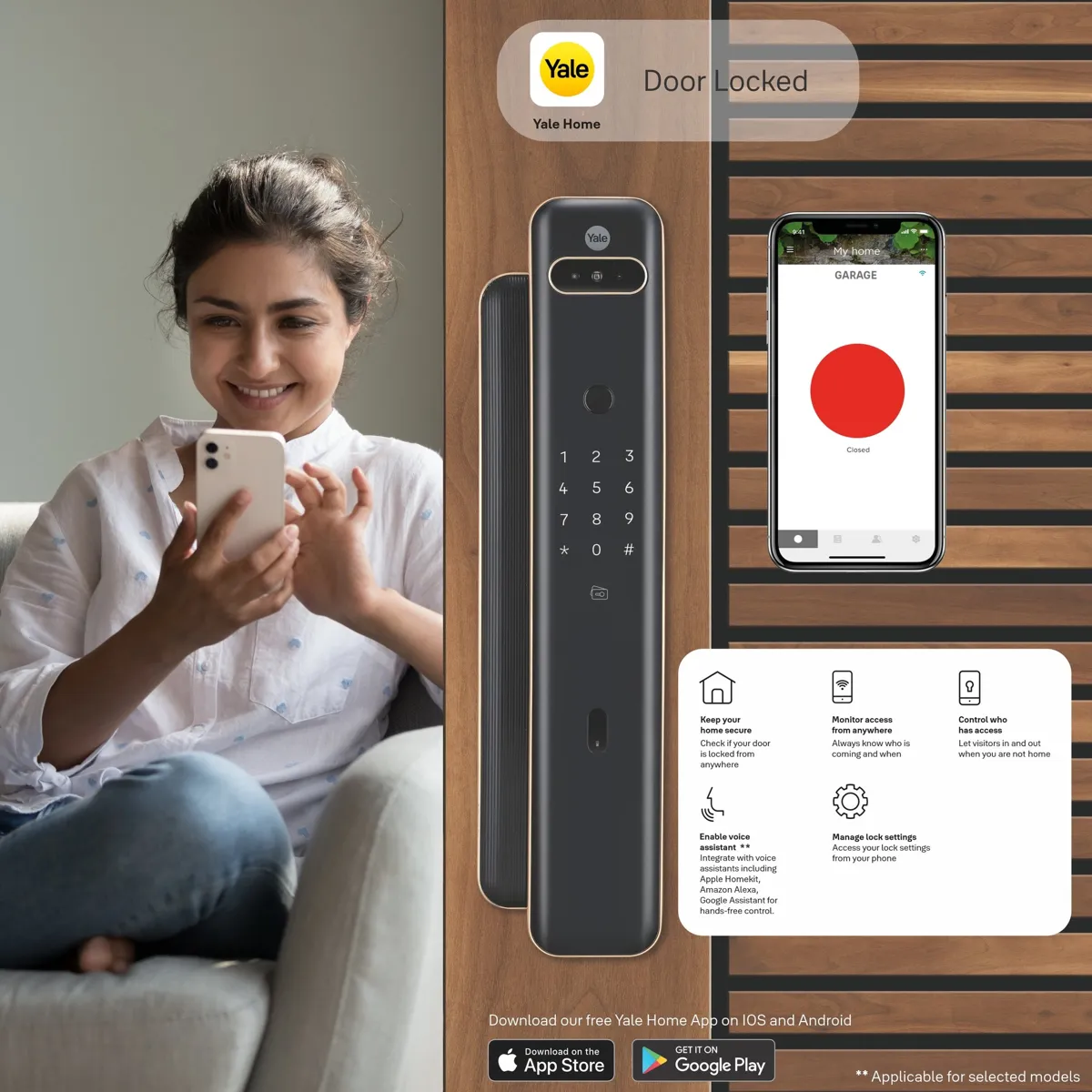 Yale Luna Pro+ Facial Recognition Smart Door Lock photo 4