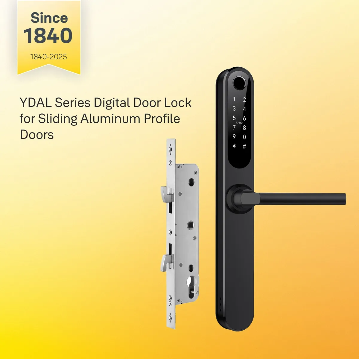 Yale YDAL Digital Lock for Sliding Aluminium Profile Doors photo 3
